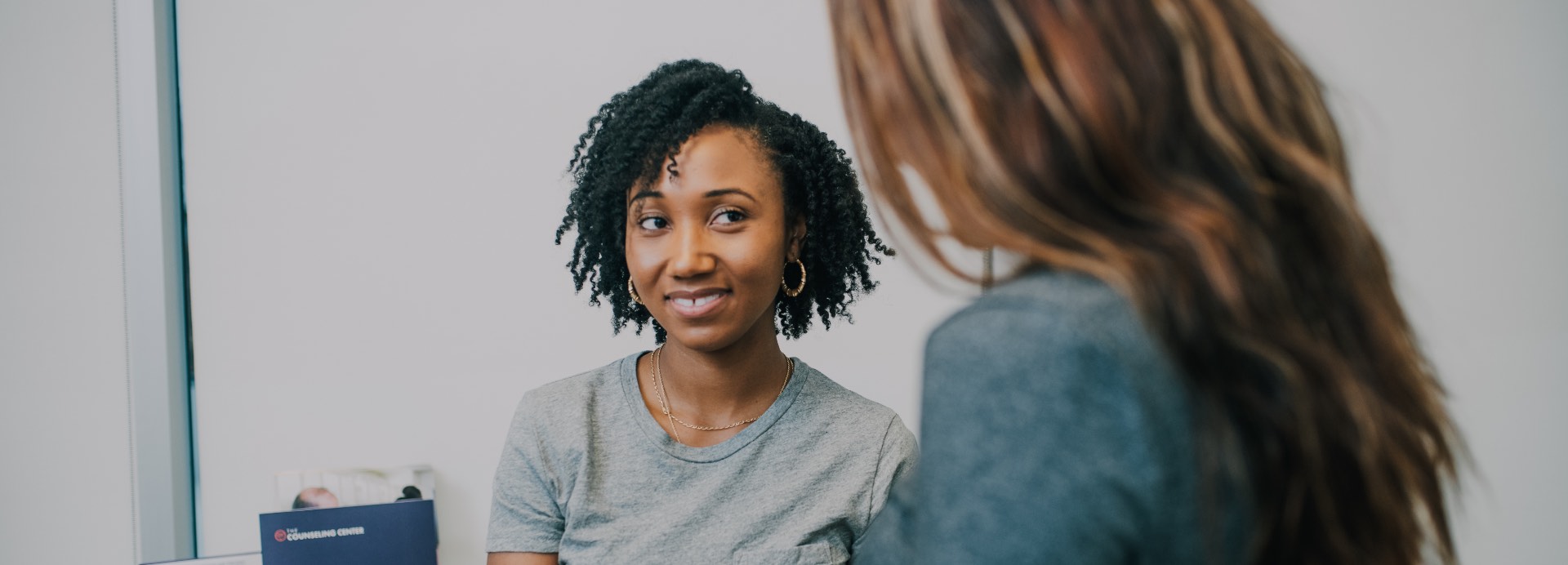 Patient talking to a counselor