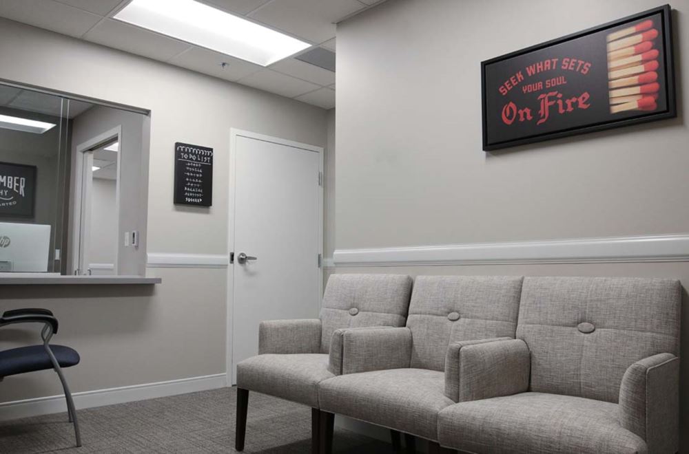 The Counseling Center at Roxbury reception area